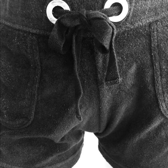 🛍NY&C Sport Black Tie Shorts with Silver Rings 🛍 - Picture 2 of 6